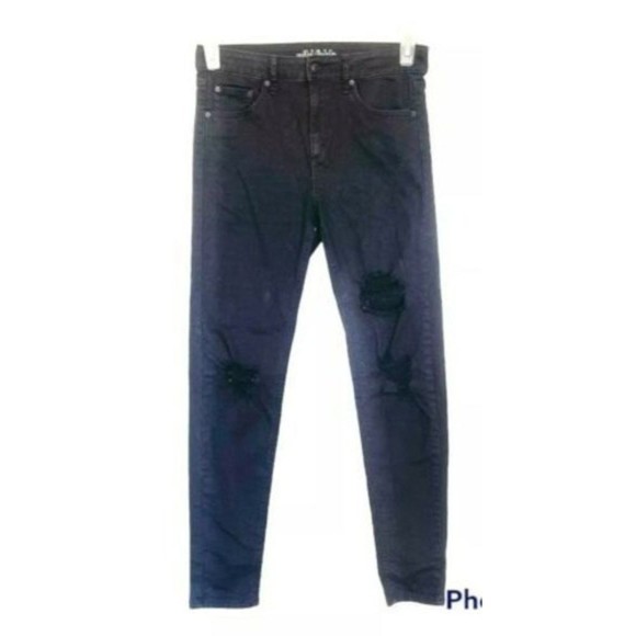 Wild Fable Womens Size 2 Jeans Pants High Rise Skinny Stretch Distressed Destroy - Picture 5 of 12